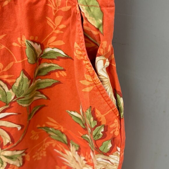 Nine & Company Midi Floral Cotton Stretch Side Zip Women's Skirt Size 14 - Picture 4 of 8